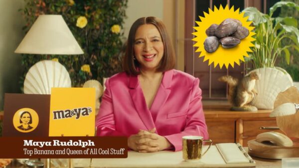 M&M's has unveiled its latest activation with new spokesperson Maya Rudolph a week after the brand announced it was changing its name.