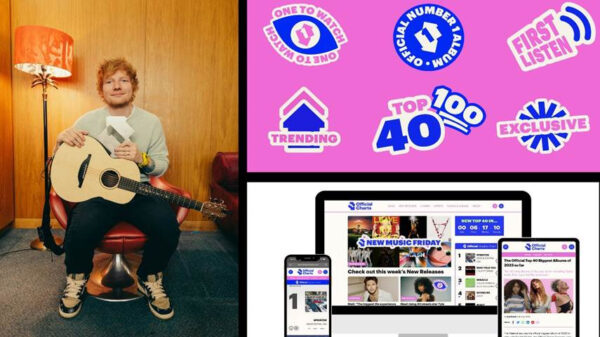Official Charts launches a new platform, depicted here