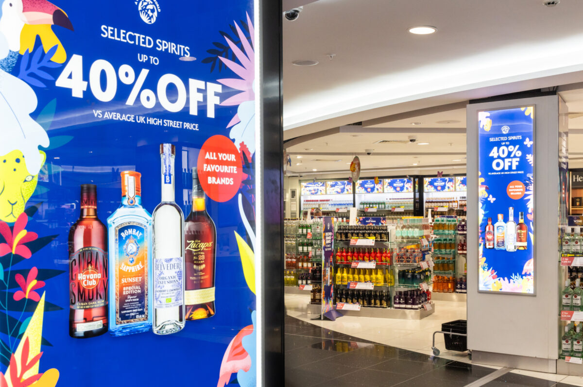 London Gatwick has had its World Duty Free stores transformed in a 'Wonderful World' summer campaign, produced by independent creative agency, Live & Breathe, depicted here
