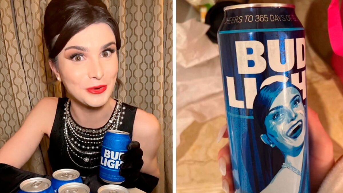 Bud Light faces a loss of retailer confidence and consumers after reporting a sustained sales slump of 30% - which has led critics to speculate whether the beer brand will ever fully recover from its Dylan Mulvaney PR disaster, depicted here.