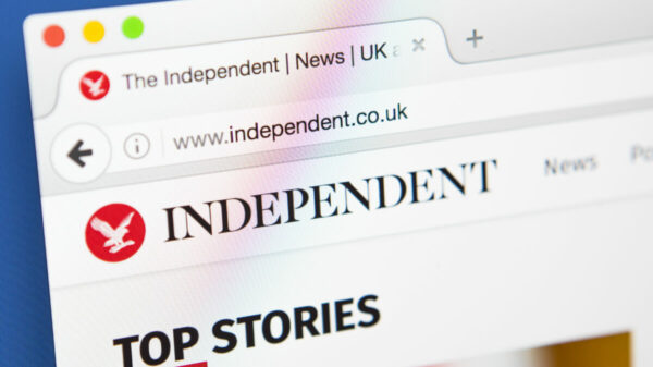The Independent is donating £120,000 worth of advertising space across its publication to Black-led organisations to aid their efforts in enacting change, here depicting the web page