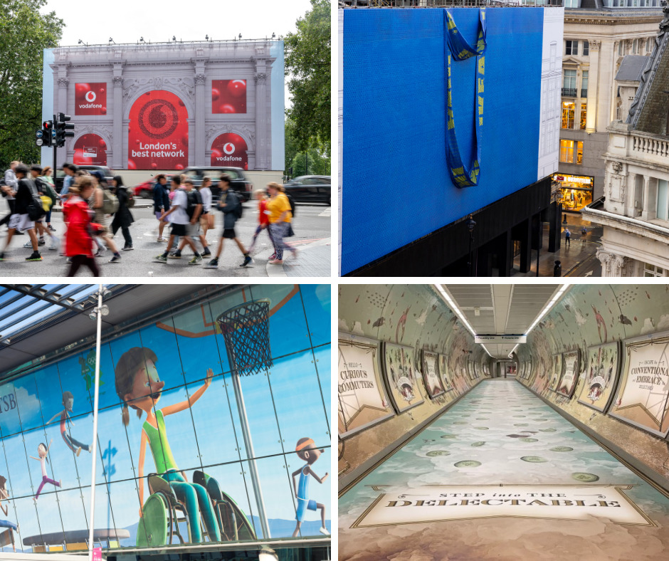 Here at Marketing Beat we know innovation and marketing go hand in hand, so we've wrapped up - see what we did there - the six most effective ways to execute a large outdoor promotional wrap, depicting here four examples.