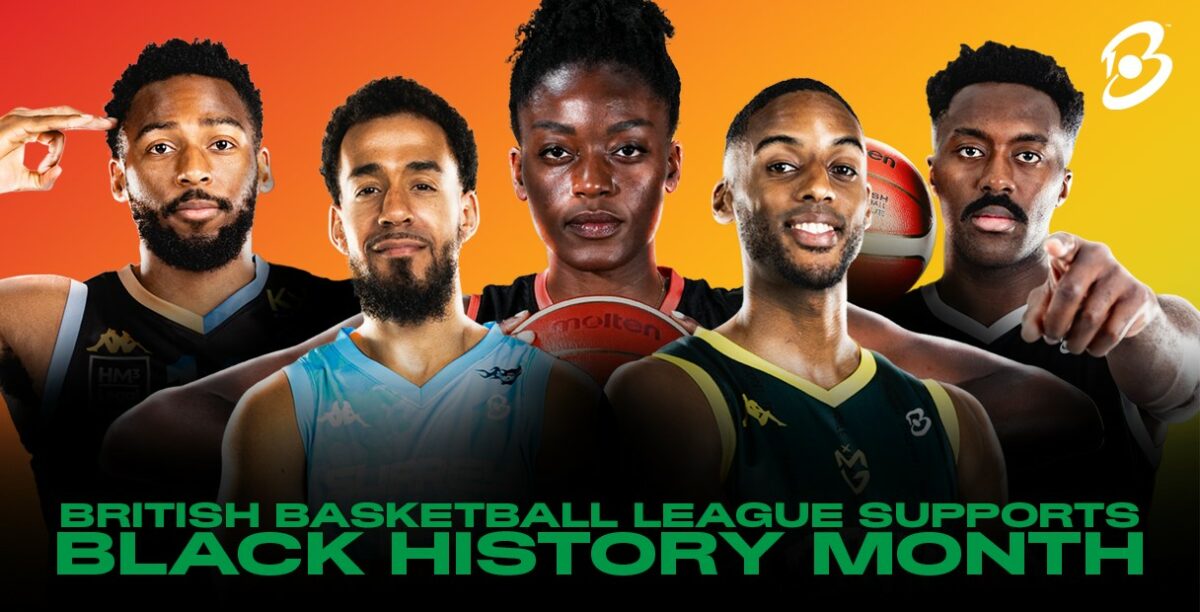 The British Basketball League has donated £10,000 worth of free advertising to local businesses throughout October in celebration of Black History Month, depicted here