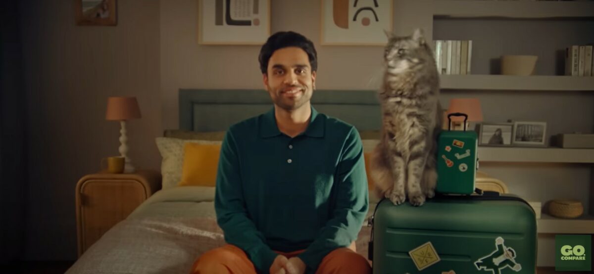 Snap from Go.Compare ad. Go.Compare's latest advert has put the consumer at the heart of its campaign, bringing the emotional benefits of price comparison to life.