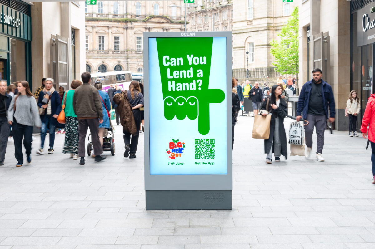 M&C Saatchi and Ocean Outdoor have teamed together to point people to their The Big Help Out services.