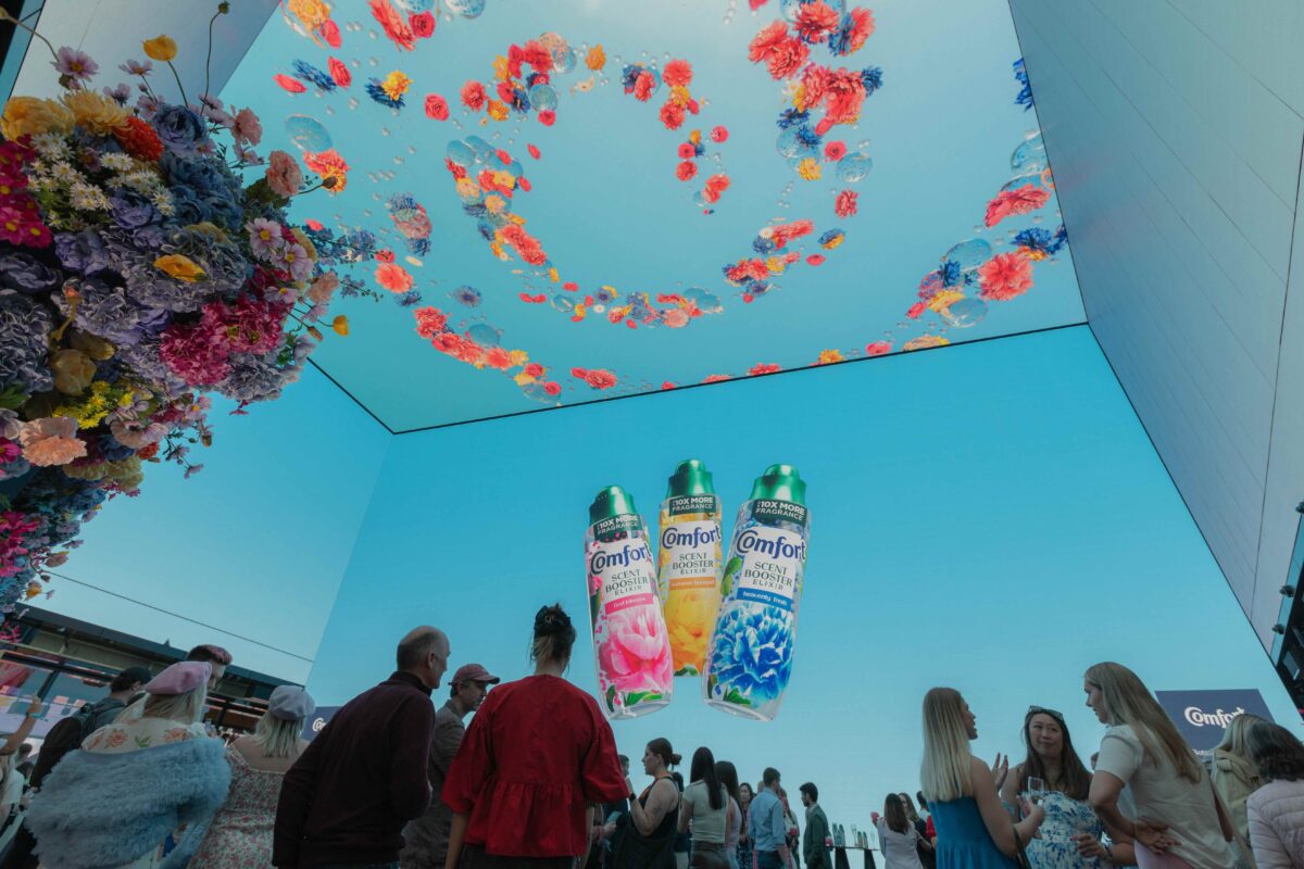 Comfort has hit Outernet London's screens with a multi-sensorial out-of-home experience designed to give visitors a 360-summer experience.