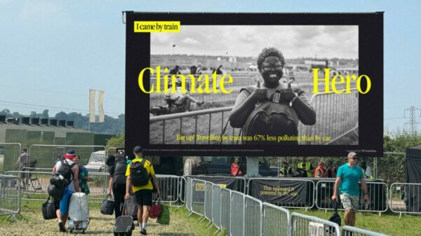 Trainline is celebrating the 'climate heroes' who have elected to make the journey to Glastonbury by train this year instead of by car.