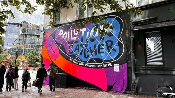 Dentsu has unveiled a 'pollution-catching' mural on one of London's most congested streets as it looks to tackle the issue of air pollution.