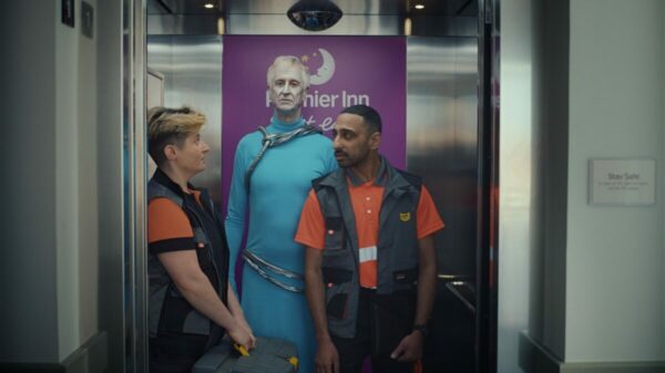 Two people in work gear share a lift with a person in full cosplay. Premier Inn has shared a new spot which shows individuals embracing their personalities in outlandish outfits as part of its 'Rest Easy' platform 'Do Your Thing'.