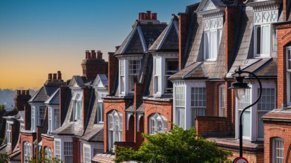 A row of middle class houses in the UK. 75% of Brits feel that they are in worse position today than ten years ago, according to Saatchi & Saatchi's second 'WTF is going on' study.